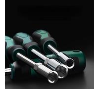 Hex Socket Driver Set 5mm-14mm for CRV with Deep 25mm Receptacle and Tough Chromium Vanadium Steel for Demanding Tasks (3PCS 6-8mm)