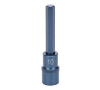 Hex Socket Extension Screwdriver Bit, 100 x 10mm, Anti Slip, S2 Alloy Steel - Durable Hardness, Precision Chamfer Design, Long Service Life