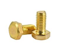 Hex Socket Head Cap Screw, Brass External Hex Machine Screws M4 M5 M6 M8 M10 M12 6mm-80mm Pack Of 48(30mm,M6(4pcs))