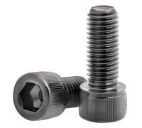 Hex Socket Head Cap Screws, DIN912 Grade 12.9 Steel Hex Socket Allen Bolt Screws M3-M8 Metric Thread(M4x55mm 7PCS)