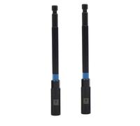 Hex Socket Nut Driver Set, 150mm Chrome Vanadium Steel Drill Bit Adapter for Impact Driver, 2PCS for Car Motorcycle Machinery Repair