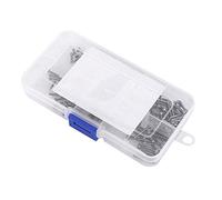 Hex Socket Screw Set 180Pcs M2 304 Stainless Steel Assortment 4-16mm Fastener Kit for Appliance Equipments Assembly Machinery Industry Repair Tool Accessory