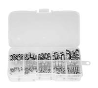 Hex Socket Screws, 220PCS Hex Socket Grub Screws Stainless Steel Set Screw Hardware Fasteners M3 M4 M5 M6 M8 Stainless Steel 304 Set Screw, Not Easy to Rust, Anti-corrosion