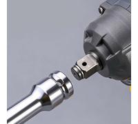 Hex Socket Wrench Adapter for 1/2in Drive For impact Systems Featuring Chrome Vanadium Steel Construction and Multiple Metric Sizes (13mm)