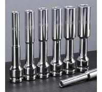 Hex Socket Wrench Adapter for 1/2in Drive For impact Systems Featuring Chrome Vanadium Steel Construction and Multiple Metric Sizes (12mm)