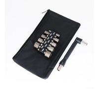 Hex Socket Wrench Set 1/4'' Shank, 9PC Alloy Steel Nut Driver Kit with L-Handle for Drill, 5mm-13mm Pneumatic Screwdriver Sockets for Home Repair(9PCS)