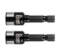 Hex Socket Wrench Set, 2 Piece Non Magnetic Car Repair Accessories | Nut Driver for DIY Enthusiasts Mechanics Bicycle Craftsman Furniture Cars Trucks