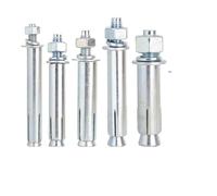 Hex Standoffs Expansion Bolts Metal Expansion Tube Pipes Self Tapping Screws Drilling Plugs Wall Sleeve(6x80mm)