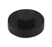HEX TEK Roofing Screw CLADDING CAPS - 16mm or 19mm Coverage / 8mm Recess (PK 100) (Black, 19mm)