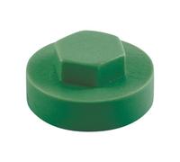 HEX TEK Roofing Screw CLADDING CAPS - 16mm or 19mm Coverage / 8mm Recess (PK 100) (Heritage Green, 19mm)