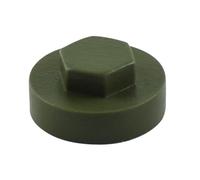 HEX TEK Roofing Screw CLADDING CAPS - 16mm or 19mm Coverage / 8mm Recess (PK 100) (Olive Green, 19mm)