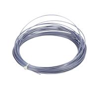 Hex Tennis String Professional High Performance Wear Resistant Polyester Tennis Wire for Tennis Rackets 12m 39.4ft 1.24mm 17 (Grey)