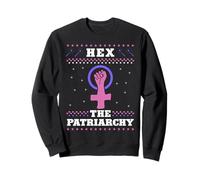Hex The Patriarchy Feminist Ugly Christmas Sweatshirt