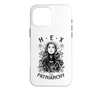 Hex The Patriarchy Feminist Witch Halloween Gothic Pop Art Case for iPhone 16 Pro Max