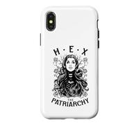 Hex The Patriarchy Feminist Witch Halloween Gothic Pop Art Case for iPhone X/XS