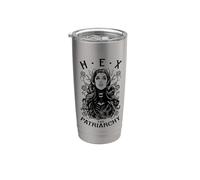 Hex The Patriarchy Feminist Witch Halloween Gothic Pop Art Stainless Steel Insulated Tumbler