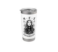 Hex The Patriarchy Feminist Witch Halloween Gothic Pop Art Stainless Steel Insulated Tumbler