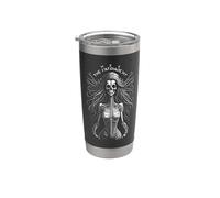 Hex The Patriarchy Feminist Witch Voodoo Skeleton Halloween Stainless Steel Insulated Tumbler