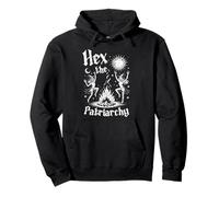Hex The Patriarchy Halloween Occult Liberal Feminist Witch Pullover Hoodie