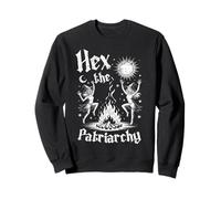 Hex The Patriarchy Halloween Occult Liberal Feminist Witch Sweatshirt