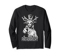 Hex The Patriarchy Zombie Liberty Feminist Halloween Gothic Long Sleeve T-Shirt