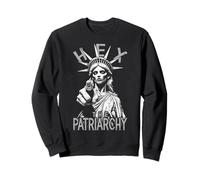 Hex The Patriarchy Zombie Liberty Feminist Halloween Gothic Sweatshirt