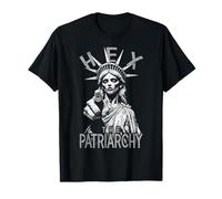 Hex The Patriarchy Zombie Liberty Feminist Halloween Gothic T-Shirt