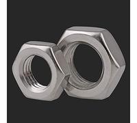Hex Thin Nut M3 M4 M5 M6 M8 M10 M12 M14 M16 M18 M20 Lock Nuts Flat Hexagon Nuts 304 Stainless Steel DIN439 Thin Nuts DUO ER (Size : M3(30pcs))