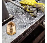 Hex Threaded Adapter Fitting 1/4 to 1/8 NPT Brass