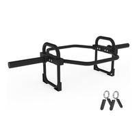 Hex Trap Bar for Deadlifts - Open-Ended Olympic Weightlifting Bar, 180kg Capacity, Dual-Grip Strength Training Bar with No Bottom Crossbar for Home & Commercial Gym - Black