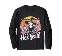 Hex Yeah Witch Halloween Sunset Fun Long Sleeve T-Shirt