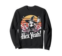 Hex Yeah Witch Halloween Sunset Fun Sweatshirt