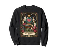 Hex Your Ex Witchy Breakup Humor, Fun Mystical Tarot Card Sweatshirt