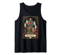 Hex Your Ex Witchy Breakup Humor, Fun Mystical Tarot Card Tank Top