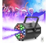 Hexagon 500W LED Smoke Machine with Remote,18 RGB LED Various Smoke Effects 300ml Tank (80 Mins) for Halloween Christmas Wedding Party Stage