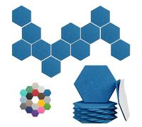 Hexagon Acoustic Panels, 18 Pack Self-Adhesive Sound Panels(Yale Blue)