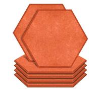 Hexagon Acoustic Panels 6 Pack Sound Proof Padding Beveled Edge Panels For Recording Studio Office For the studio