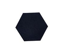 Hexagon Acoustic Panels Sound-absorbing Felt Wall Panel, Bedroom Soundproofing Board, Decorative(Black,4pcs)