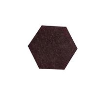 Hexagon Acoustic Panels Sound-absorbing Felt Wall Panel, Bedroom Soundproofing Board, Decorative(Brown,4pcs)