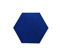Hexagon Acoustic Panels Sound-absorbing Felt Wall Panel, Bedroom Soundproofing Board, Decorative(Dark blue,4pcs)