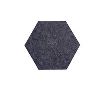 Hexagon Acoustic Panels Sound-absorbing Felt Wall Panel, Bedroom Soundproofing Board, Decorative(Dark grey,4pcs)