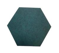 Hexagon Acoustic Panels Sound-absorbing Felt Wall Panel, Bedroom Soundproofing Board, Decorative(Dark green,4pcs)