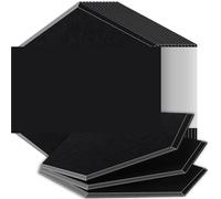 Hexagon Acoustic Panels Sound Proof Panels High Density Flame Resistant Absorb Noise Eliminate Echoes(30 Dark Gray,18 Pcs,0.9cm Medium Density)