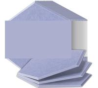 Hexagon Acoustic Panels Sound Proof Panels High Density Flame Resistant Absorb Noise Eliminate Echoes(26 Water gray,6 Pcs,0.9cm Medium Density)