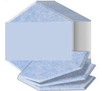 Hexagon Acoustic Panels Sound Proof Panels High Density Flame Resistant Absorb Noise Eliminate Echoes For the studio(19 Light Sky Blue,12 Pcs,1.2cm Medium Density)