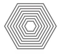 Hexagon Background Cutting Dies Metal Hexagon Die Embossing Stencils for Thanksgiving Christmas Greeting Card Paper DIY Craft Decoration Die Cuts for Card Making, Scrapbooking Die-Cuts