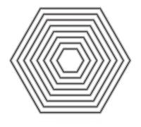 Hexagon Background Cutting Dies Metal Hexagon Die Embossing Stencils for Thanksgiving Christmas Greeting Card Paper DIY Craft Decoration Die Cuts for Card Making, Scrapbooking Die-Cuts