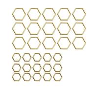 Hexagon Bee Pendants Knitting Markers Gold Color Crochet Locking