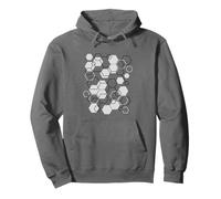 Hexagon Connected Pattern Mathematics Science Graphic Design Pullover Hoodie