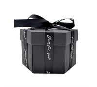 Hexagon DIY Explosion Gift Box,5 Layer Gift Box,Multi Layered Explosion Photo DIY Boxes,Creative Surprise Picture Gifts for Important Days and Holidays